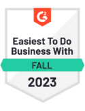 G2 Easiest To Do Business With Fall 2023