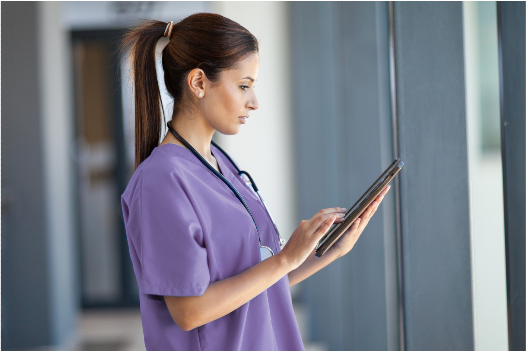 Nurse on Ipad
