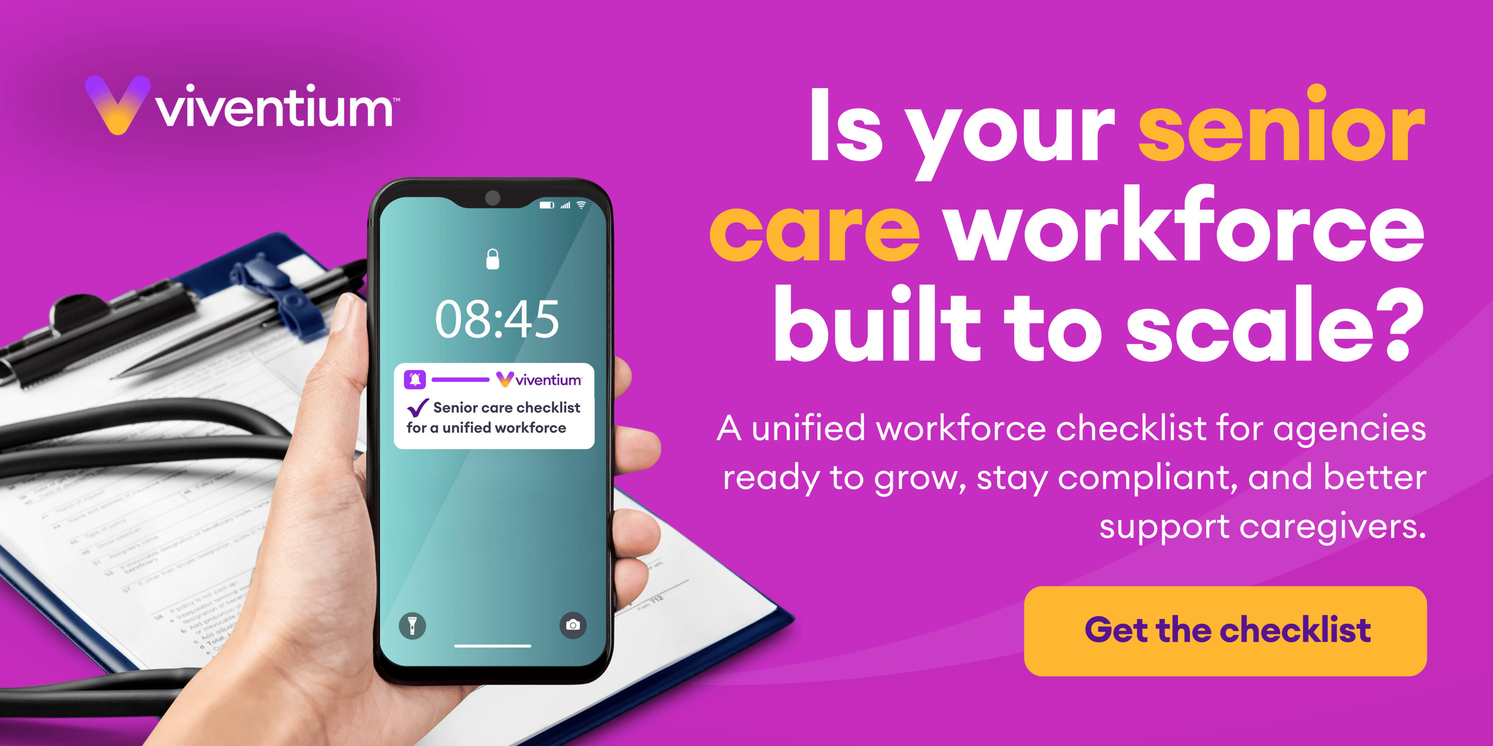 Checklist banner - Facilities