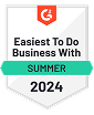 G2 Easiest To Do Business With Summer 2024