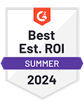 G2 Best Estimated ROI Summer 2024