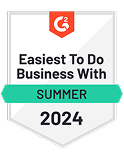 G2 Easiest To Do Business With Summer 2024