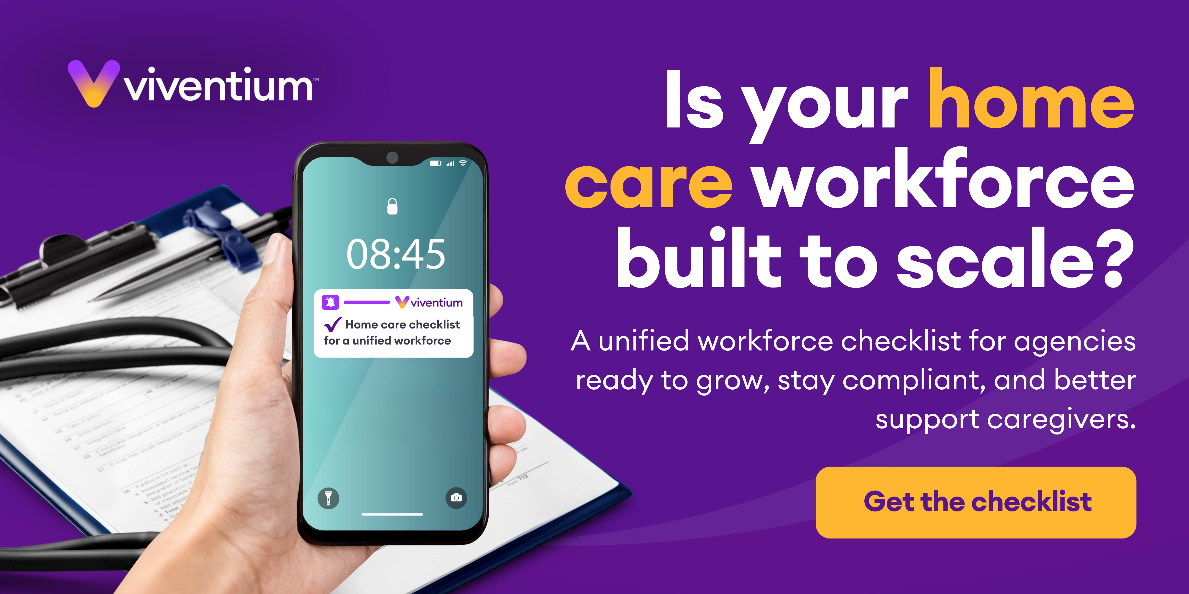 Checklist for a unified home care workforce